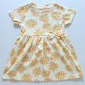 Golden Petals Cotton Frock