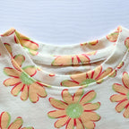Golden Petals Cotton Frock