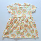 Golden Petals Cotton Frock
