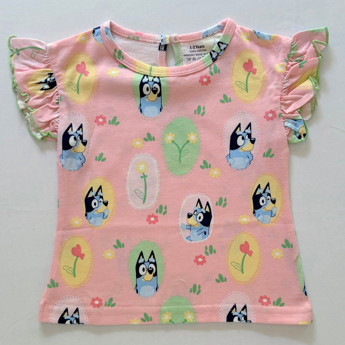 Pink Paws Cotton Pyjama Set