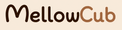 The logo for MellowCub is displayed in a clean, rounded typographic font against a solid, warm cream-colored background.